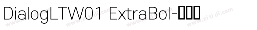 DialogLTW01 ExtraBol字体转换